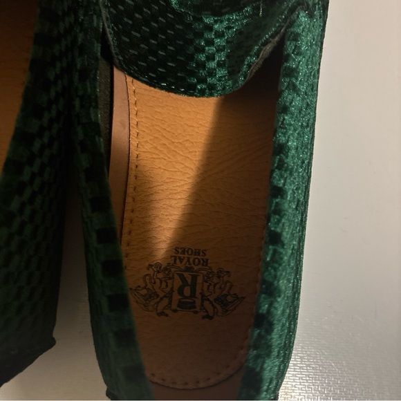 Royalty For Me Green Loafers with Gold Accent - Picture 7 of 8